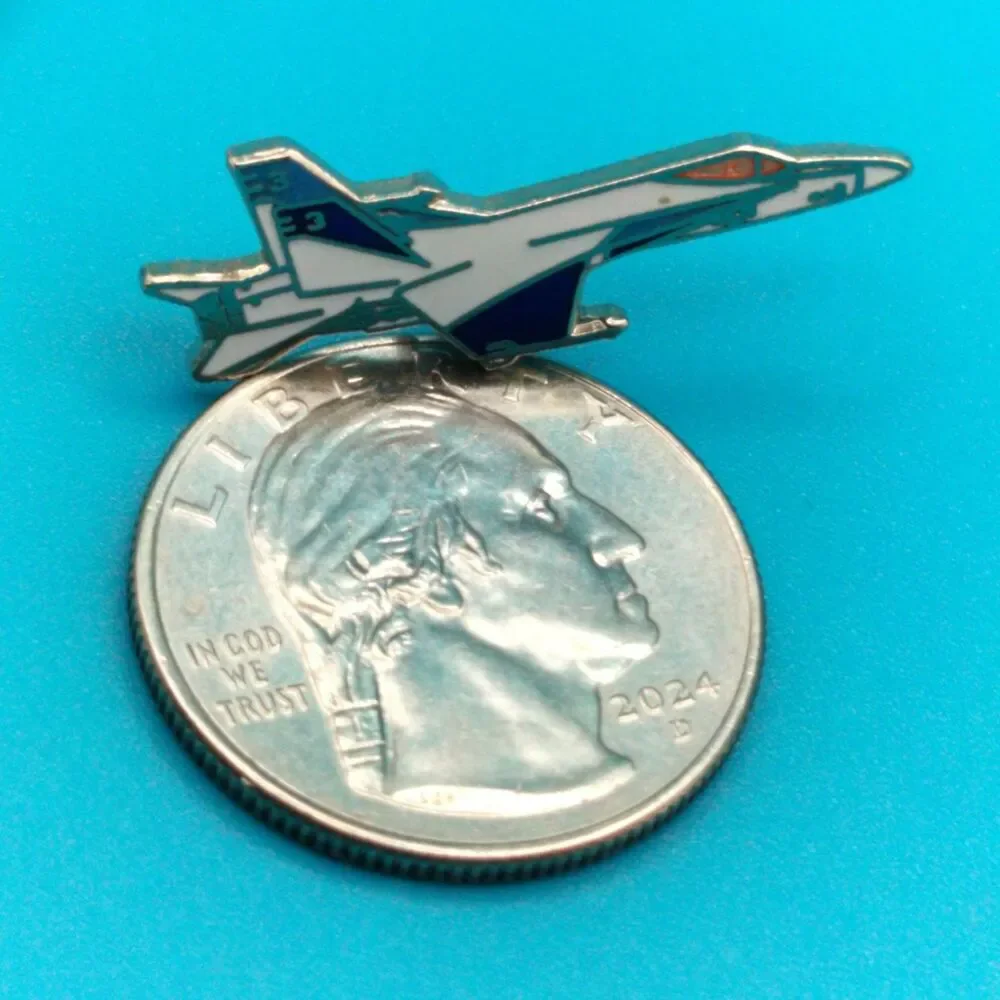 Fighter Jet Aircraft Lapel Pin E3 1.25